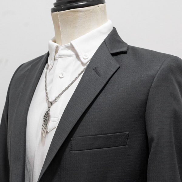 saco gris estructura plana marca smart slim 144642 GRIS 3