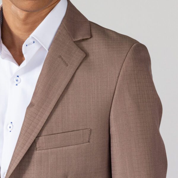 saco khaki estructura labrada cuadros marca smart slim 144651 216821 2