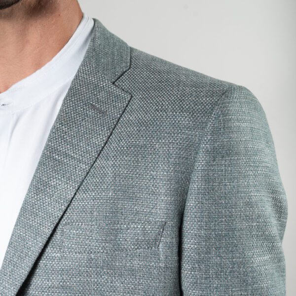 saco verde estructura labrada marca bcasual slim 150964 VERDE 2