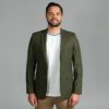 saco verde estructura labrada marca bcasual slim 155667 VERDE 1