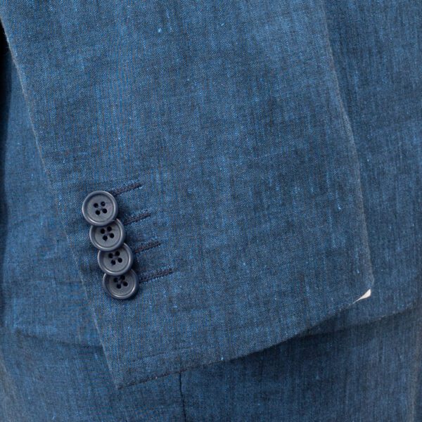 traje azul estructura abstracta marca colletti slim 154396 AZUL 3