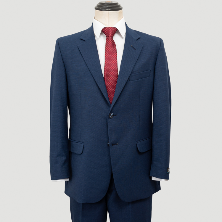 traje azul estructura labrada de puntos marca colletti cl sico 148894 AZUL 1