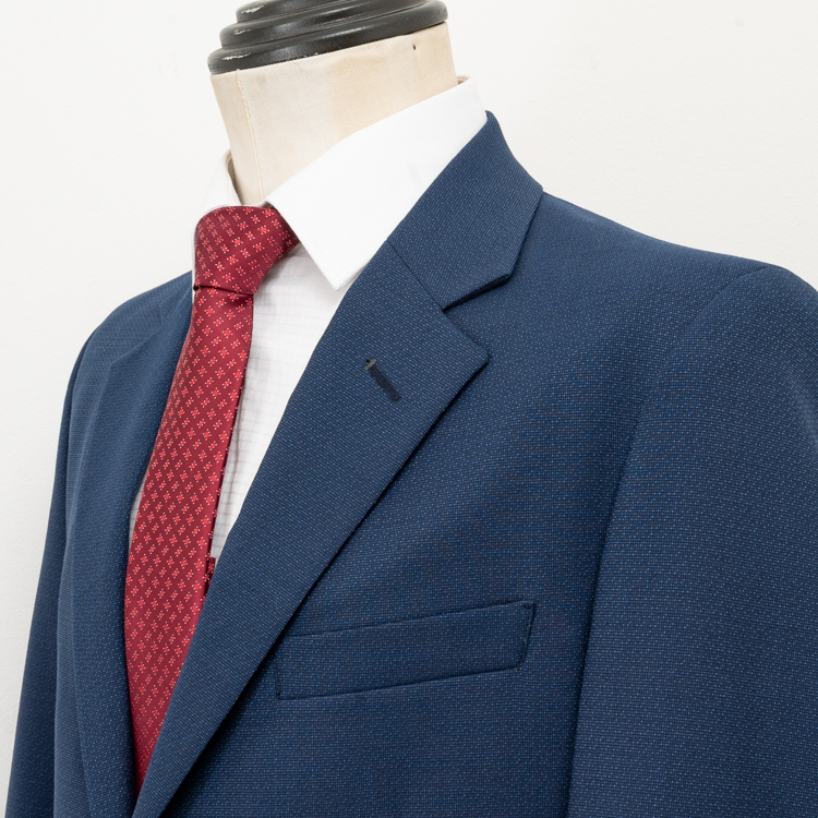 traje azul estructura labrada de puntos marca colletti cl sico 148894 AZUL 2
