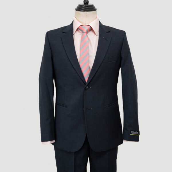 traje azul estructura labrada marca colletti slim 147905 AZUL 1