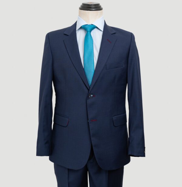 traje azul estructura labrada marca colletti slim 148638 AZUL 1