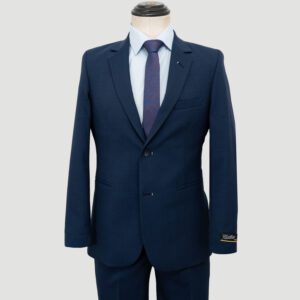 traje azul estructura labrada marca colletti slim 152882 304801 1