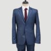 traje azul estructura labrada marca emporium slim 142685 AZUL 1