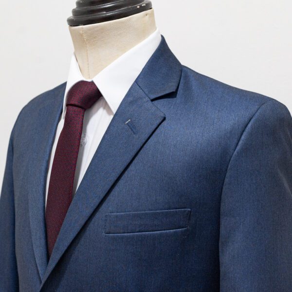 traje azul estructura labrada marca emporium slim 142685 AZUL 3