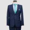 traje azul estructura labrada marca emporium slim 148291 AZUL 1