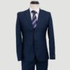 traje azul estructura labrada marca emporium slim 148686 AZUL 1