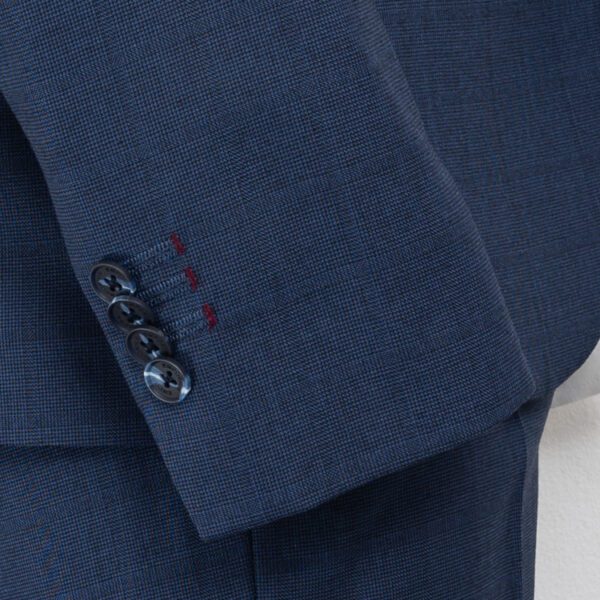 traje azul estructura labrada marca emporium slim 148686 AZUL 4
