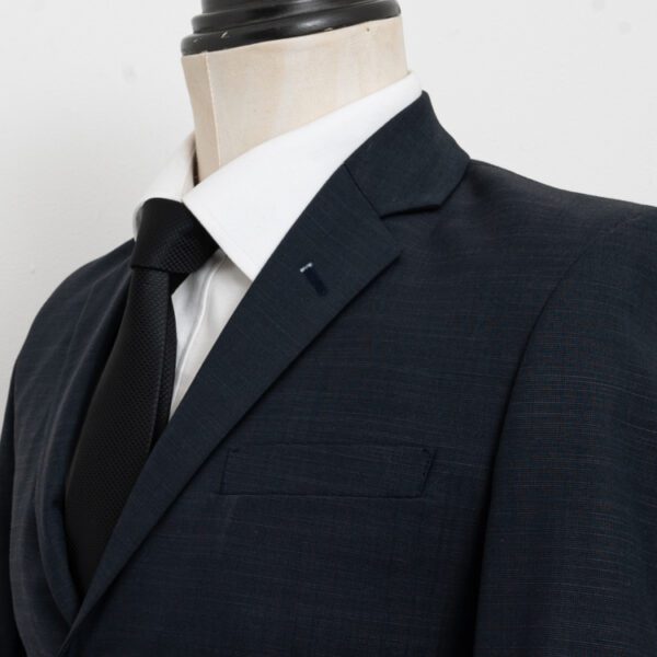 traje azul estructura labrada marca emporium slim 148871 AZUL 2