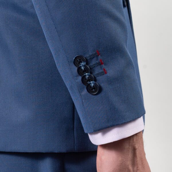 traje azul estructura labrada marca emporium slim 150560 AZUL 4