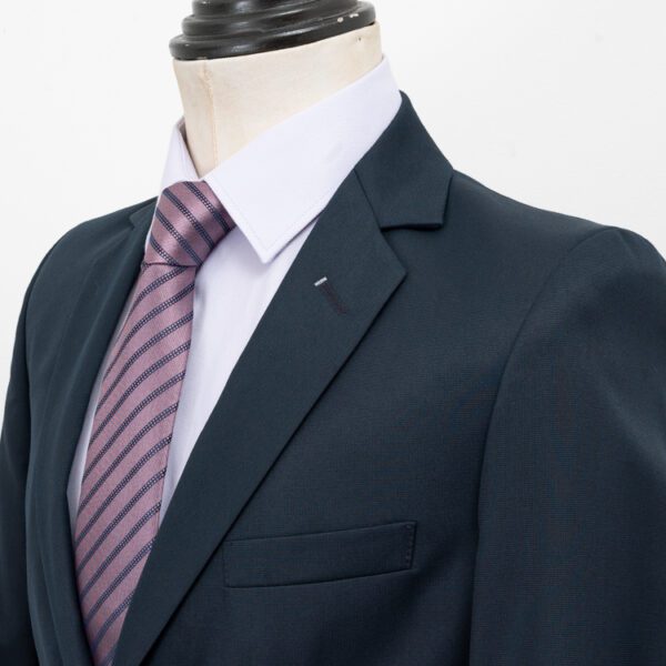 traje azul estructura labrada marca emporium slim 150575 AZUL 2