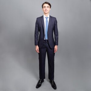 traje azul estructura labrada marca emporium slim 152813 313596 1