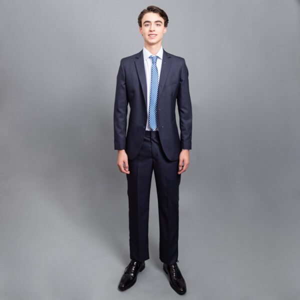 traje azul estructura labrada marca emporium slim 152813 AZUL 1