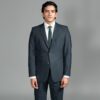 traje azul estructura labrada marca emporium slim 155104 AZUL 1