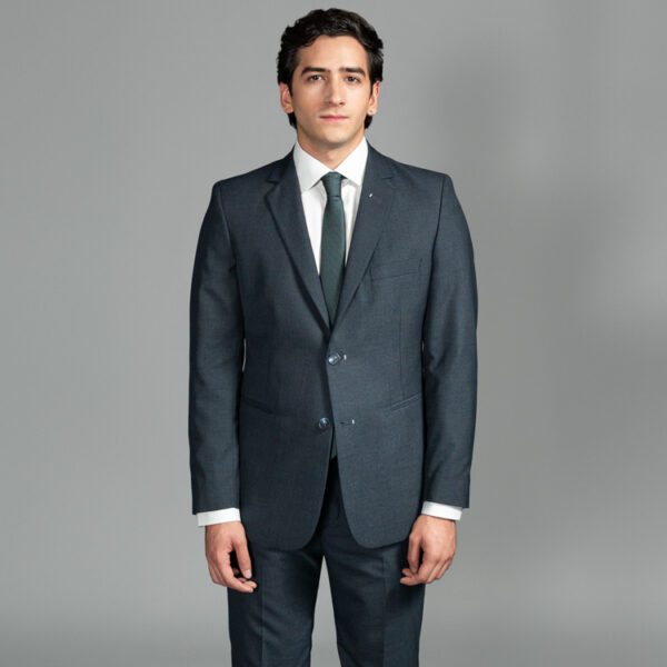 traje azul estructura labrada marca emporium slim 155104 AZUL 1