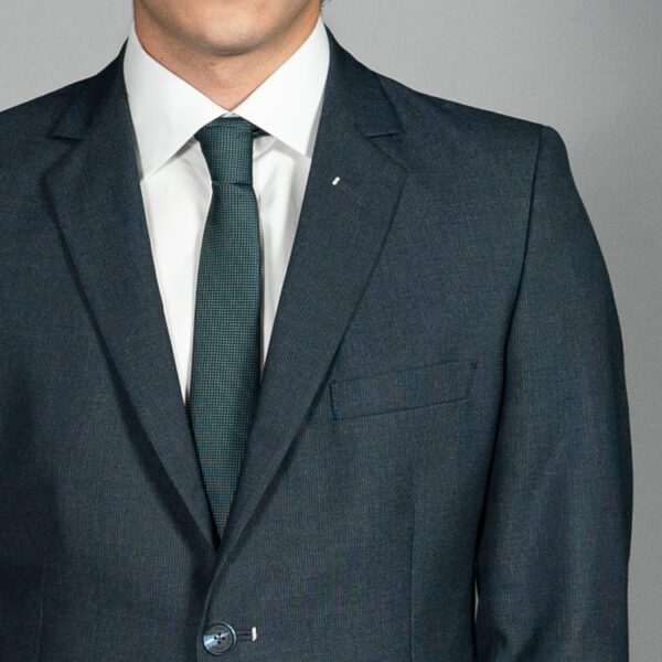 traje azul estructura labrada marca emporium slim 155104 AZUL 2