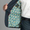 traje azul estructura labrada marca emporium slim 155104 AZUL 4