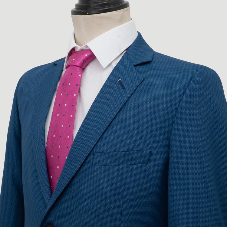 traje azul estructura labrada marca emporium slim 160143 AZUL 2
