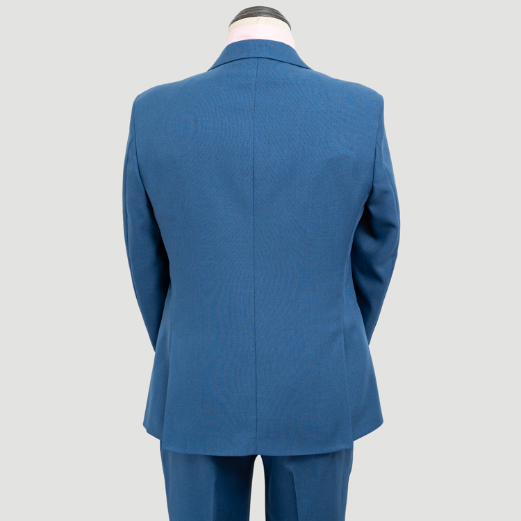 traje azul estructura labrada marca smart slim 144947 AZUL 2