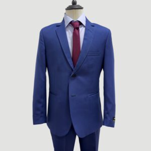 traje azul estructura labrada marca smart slim 147658 242383 1