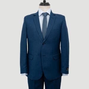 traje azul estructura labrada marca smart slim 147987 261391 1