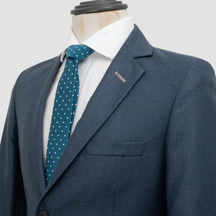 traje azul estructura plana marca smart slim 161184 AZUL 2