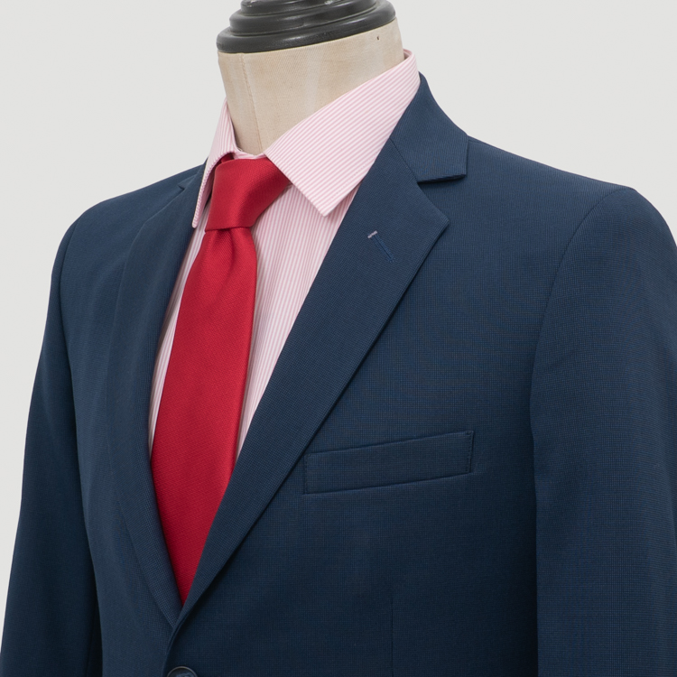 traje azul marino estructura labrada marca emporium slim 163223 AZUL MA 2