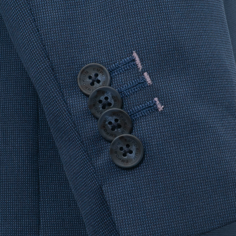 traje azul marino estructura labrada marca emporium slim 163223 AZUL MA 3