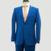 traje azul pavo estructura plana marca colletti slim 152892 AZUL PA 1