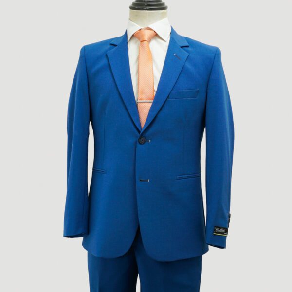 traje azul pavo estructura plana marca colletti slim 152892 AZUL PA 1