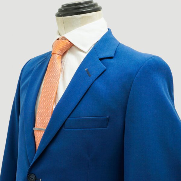 traje azul pavo estructura plana marca colletti slim 152892 AZUL PA 2