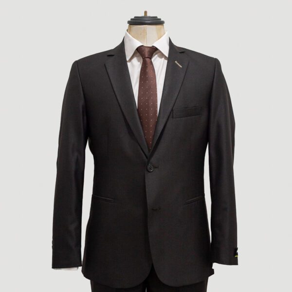 traje caf estructura labrada marca smart slim 144963 CAFE 1