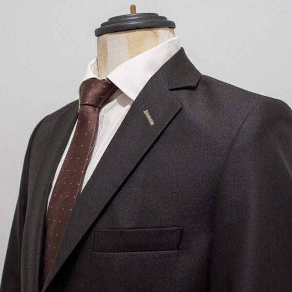 traje caf estructura labrada marca smart slim 144963 CAFE 3