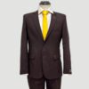 traje caf estructura labrada marca smart slim 145605 CAFE 1