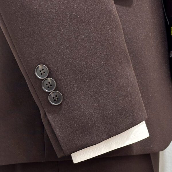 traje caf estructura labrada marca smart slim 145605 CAFE 4