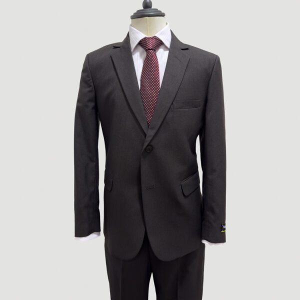 traje caf estructura labrada marca smart slim 147615 CAFE 1