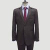 traje caf estructura labrada marca smart slim 147634 CAFE 1