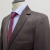 traje caf estructura labrada marca smart slim 147634 CAFE 3