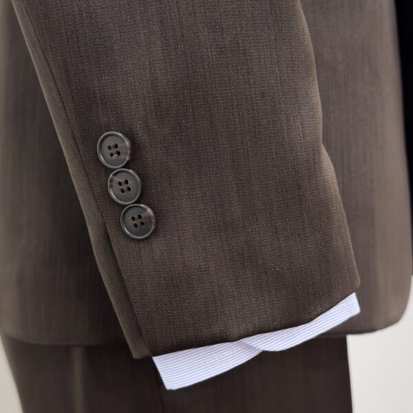 traje caf estructura labrada marca smart slim 147634 CAFE 4