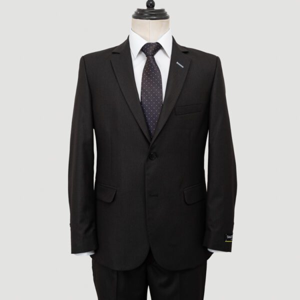 traje caf estructura labrada marca smart slim 148029 CAFE 1
