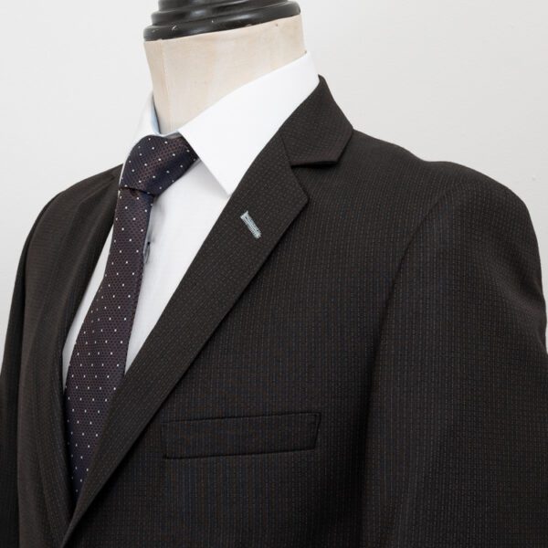 traje caf estructura labrada marca smart slim 148029 CAFE 2