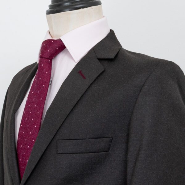 traje caf estructura labrada marca smart slim 148093 CAFE 2