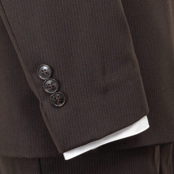 traje caf estructura labrada marca smart slim 148144 CAFE 3