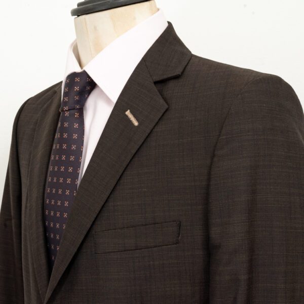 traje caf estructura labrada marca smart slim 150668 CAFE 2