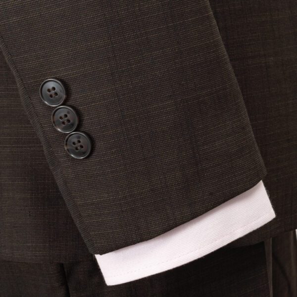 traje caf estructura labrada marca smart slim 150668 CAFE 4