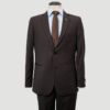 traje caf estructura labrada marca smart slim 152967 CAFE 1