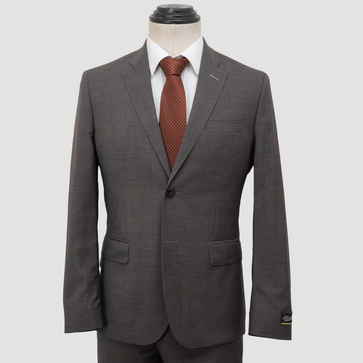traje caf estructura plana marca colletti slim 162075 CAFE 1
